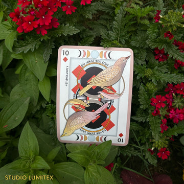 Tarot Card Bird Fridge Magnet